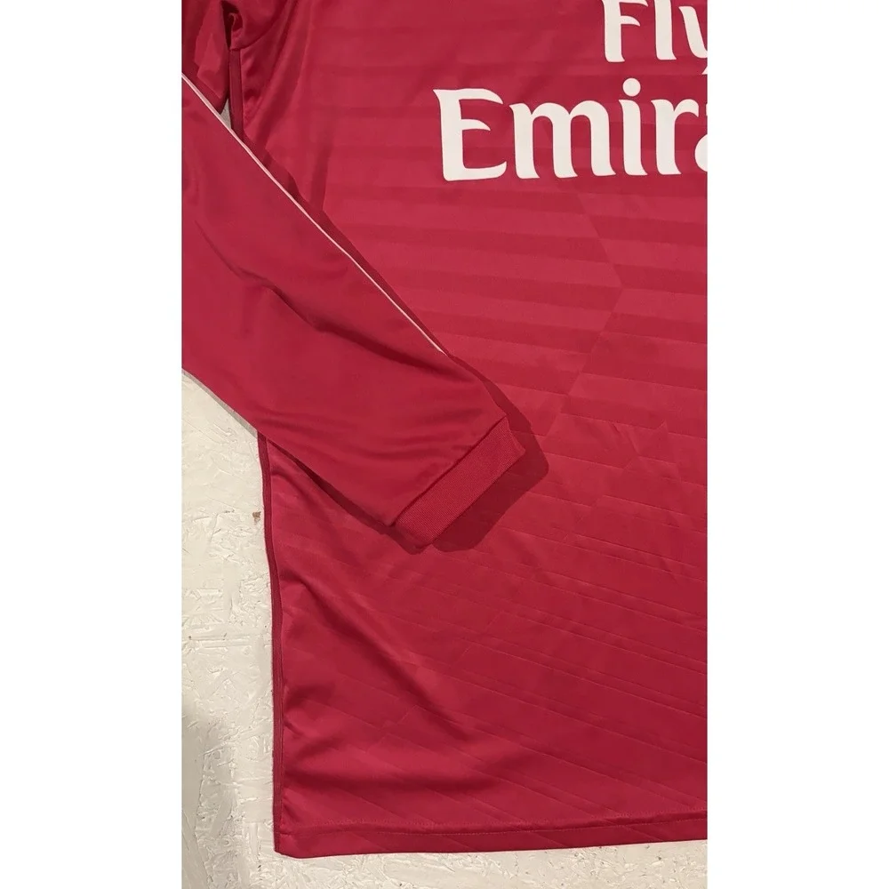 adidas Real Madrid Gareth Bale Pink Long Sleeve Soccer Jersey‎ Patch Mens M